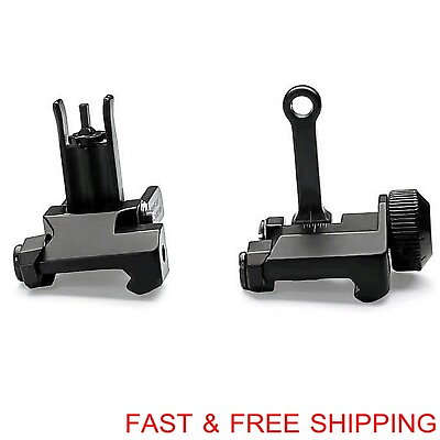#ad Tactical Low Profile Sights Folding Front amp; Rear Sights 1 Pair As Photos $15.91