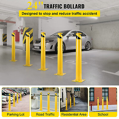 #ad 10Pcs 36quot;H Safety Bollard 910mm Parking Barrier Driveway Safety Security Post US $290.00