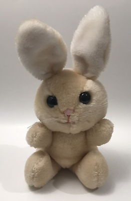 #ad Dakin Bunny Rabbit Beige Stuffed Easter Plush 1977 Vintage Made In Korea 11quot; $14.98