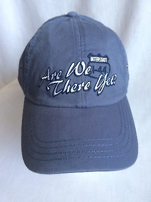 #ad Are We There Yet? Unisex Ball Cap Adjustable Blue Embroidered New $4.95