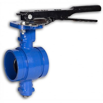 #ad Grooved End Butterfly Valve 2quot; 200 cwp Ductile Iron Buna Disc Lever NEW 070WH $79.30