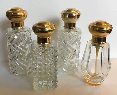 Vtg Step Paris Glass Spray Perfume Atomizer Bottles Lot Of 4 $79.99