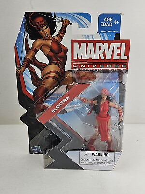 #ad Elektra 3.75quot; Action Figure Marvel Universe Series 5 #006 2013 New Sealed Retro $29.99