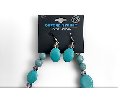 #ad Vintage Faux Turquoise Earring amp; Necklace set $13.19