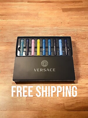 #ad Versace 9 Piece Sample Vial Gift Set . Free Shipping $35.99