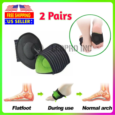 #ad 2 Pair Plantar Fasciitis Therapy Wrap brace Arch Support for Heel Foot Pain US $6.50