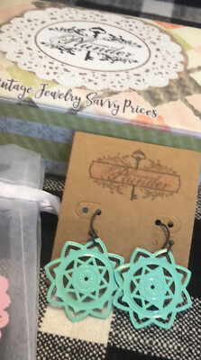 #ad Plunder Jewelry Earrings MINT FILIGREE DANGLE New In Box. Free Shipping. $15.90