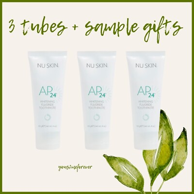 💚3 Tubes💚Nu Skin AP 24 Whitening Fluoride Toothpaste Gift With Purchase 💝 $33.00