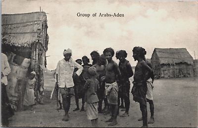#ad Yemen Aden Group of Arabs Aden Vintage Postcard C126 $9.99