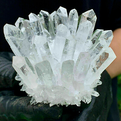 #ad New Find white Phantom Quartz Crystal Cluster Mineral Specimen Healing 300g 1pc $31.85