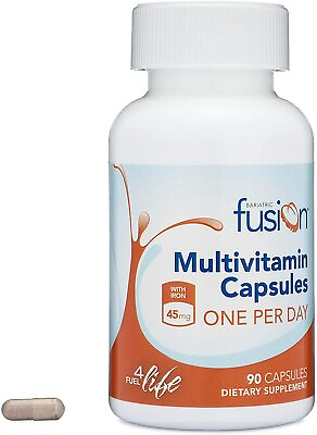 Bariatric Fusion Multivitamin ONE per Day Capsule with 45mg of Iron 90 Capsules $18.95