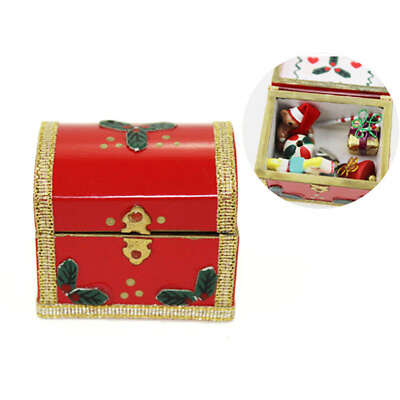 #ad 1:12 Miniature christmas box gift dollhouse diy doll house decor accessori“iy $10.05